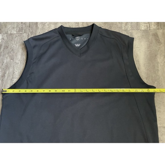NIKE GOLF Mens Black Sleeveless Polyester  Athletic Pullover Vest Size XL Jacket - Picture 5 of 8
